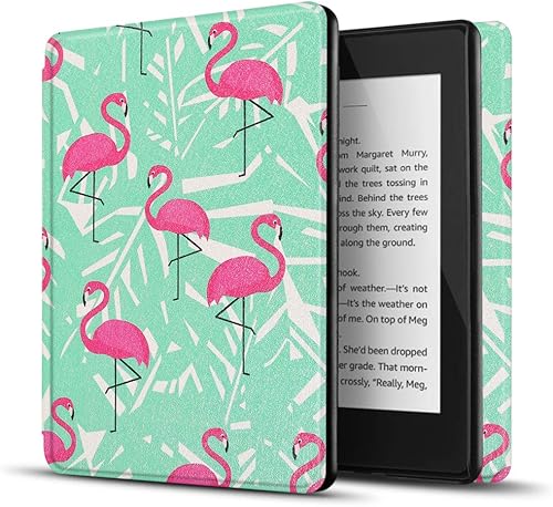 Miniatura 18 de TNP - Funda para Kindle Paperwhite 10ª generación/10 generación 2018, funda inteligente delgada y ligera con encendido automático de reposo, Rosa