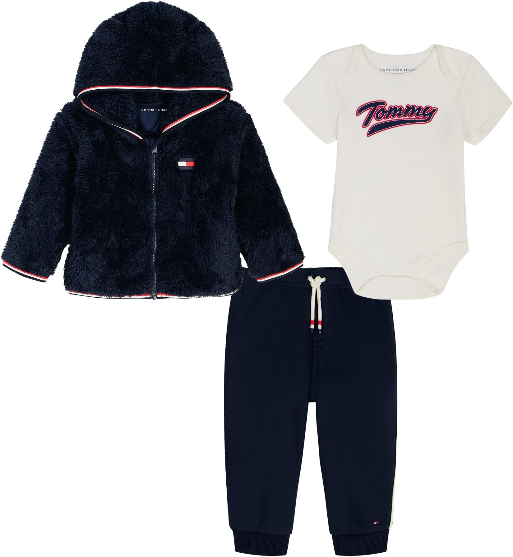 baby-boys 3 Pc Jacket Set Pant Set