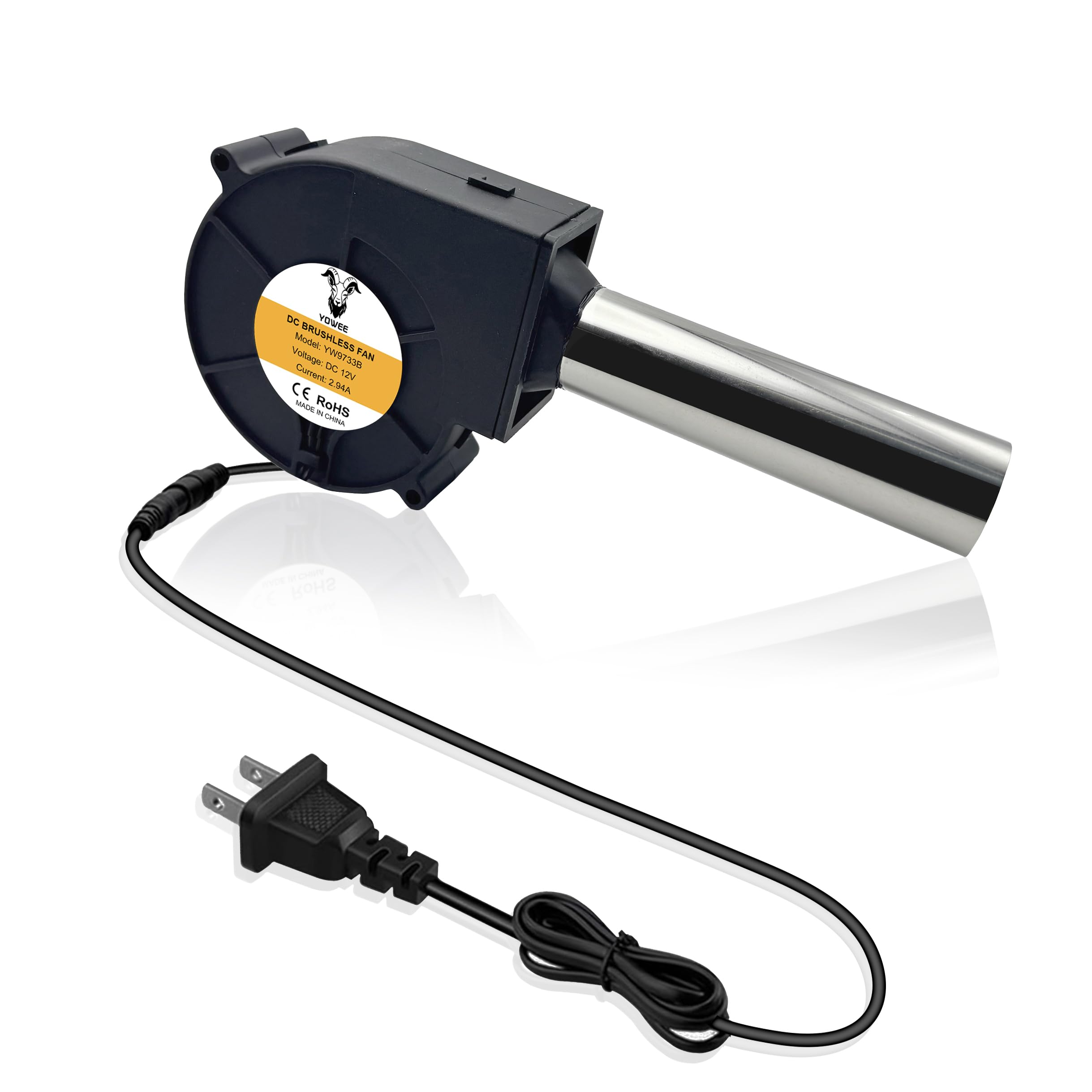 Amazon | YOWEE 97mm×33mm 小型シロッコファン AC100-240V 送風機