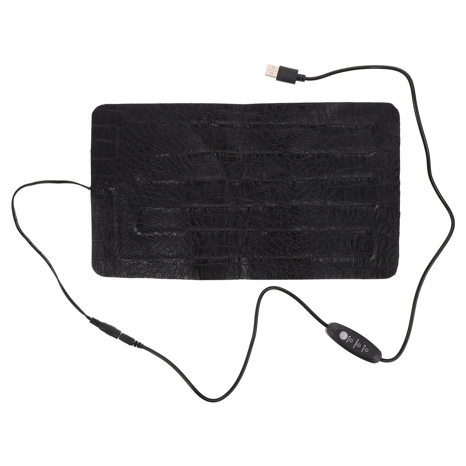 Mikikit 1Pc Reptile Heating Pad Electric Heated Mat for Reptiles Portable Heating Cushion for Cold Weather for Turtles Lizards Frogs and Snakes