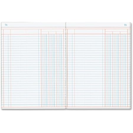 Amazon Com Wilson Jones 74100 Account Book 9 1 4 Inch X 7 Inch 30 Lines 80 Pages 3 Columns W74103 Office Products