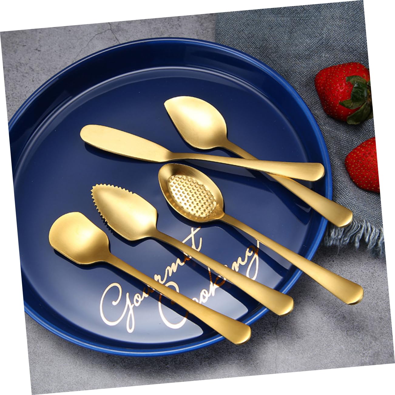 MAGICLULU 12pezzi Cucchiai Acciaio Inossidabile Per Dessert e Frutta Di Cucchiai Per Facili Da Pulire e Resistente Alla Per Casa e Ristorazione