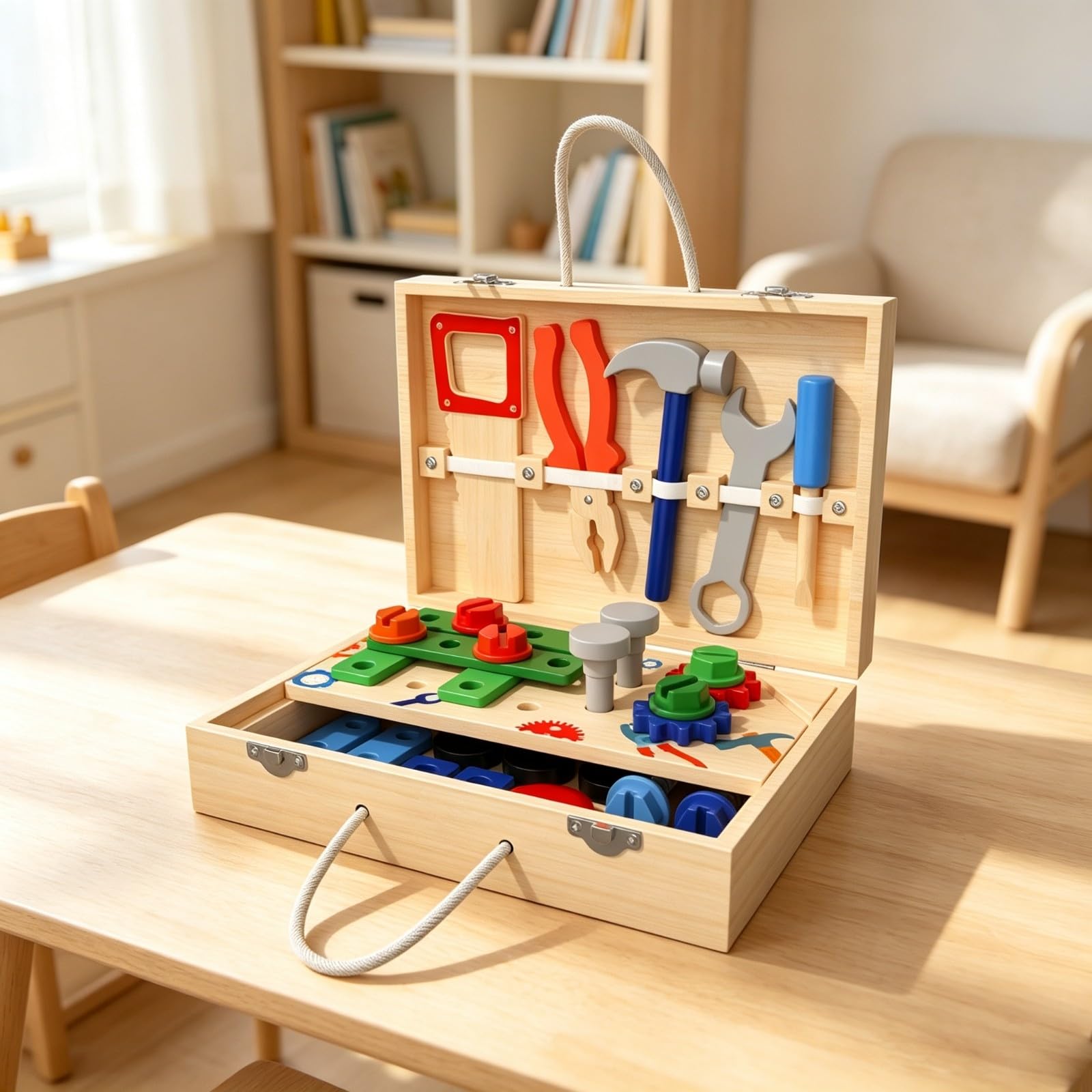 predolo Bricolage en Bois Portable | Éducatif, Jeu D'imitation Bricolage, pédagogie Active, J, pr
