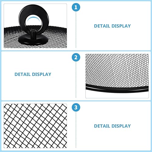 Miniatura 9 de HEMOTON Cubierta de malla para alimentos, de acero inoxidable, cúpula de malla, cubierta de alimentos, tienda de campaña de malla redonda para