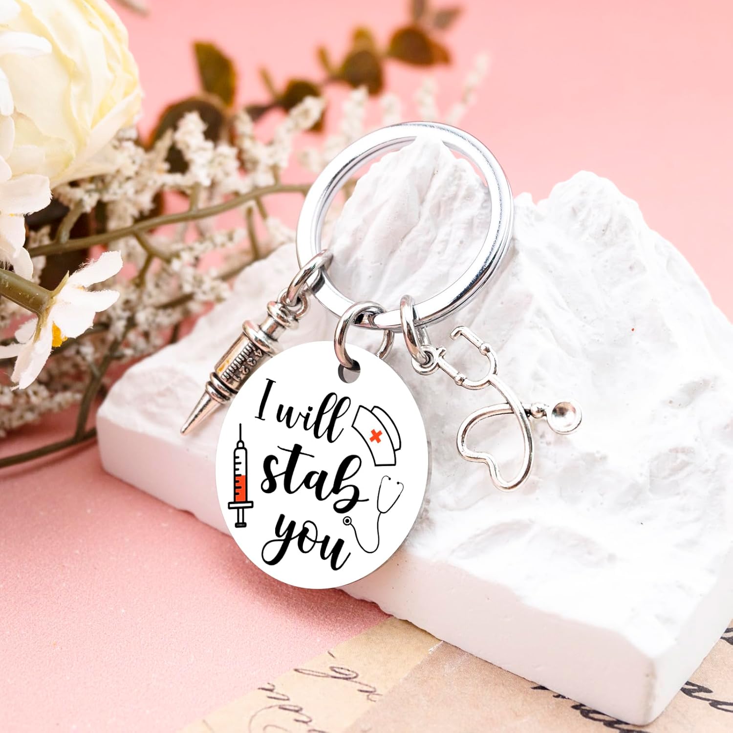 Medical Assistant Gifts Keychains Cool Gifts For Nursing Students Nurses Appreciation Gift Nurse Practitioner Medical Assistant Cool Nursing Student Christmas Gift Keychain - Image 6