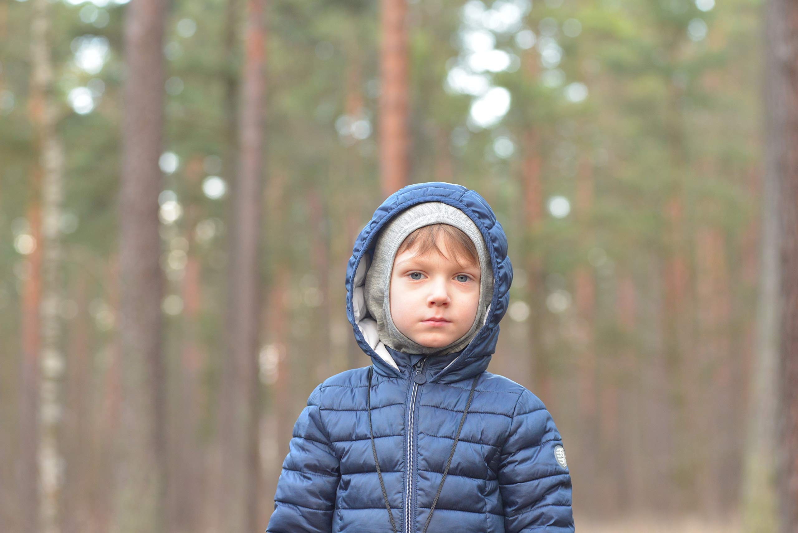 Engel Natur, Kominiarka dziecięca i niemowlęca, 70% wełna, 30% jedwab, jasnoszary melanż, 86-92