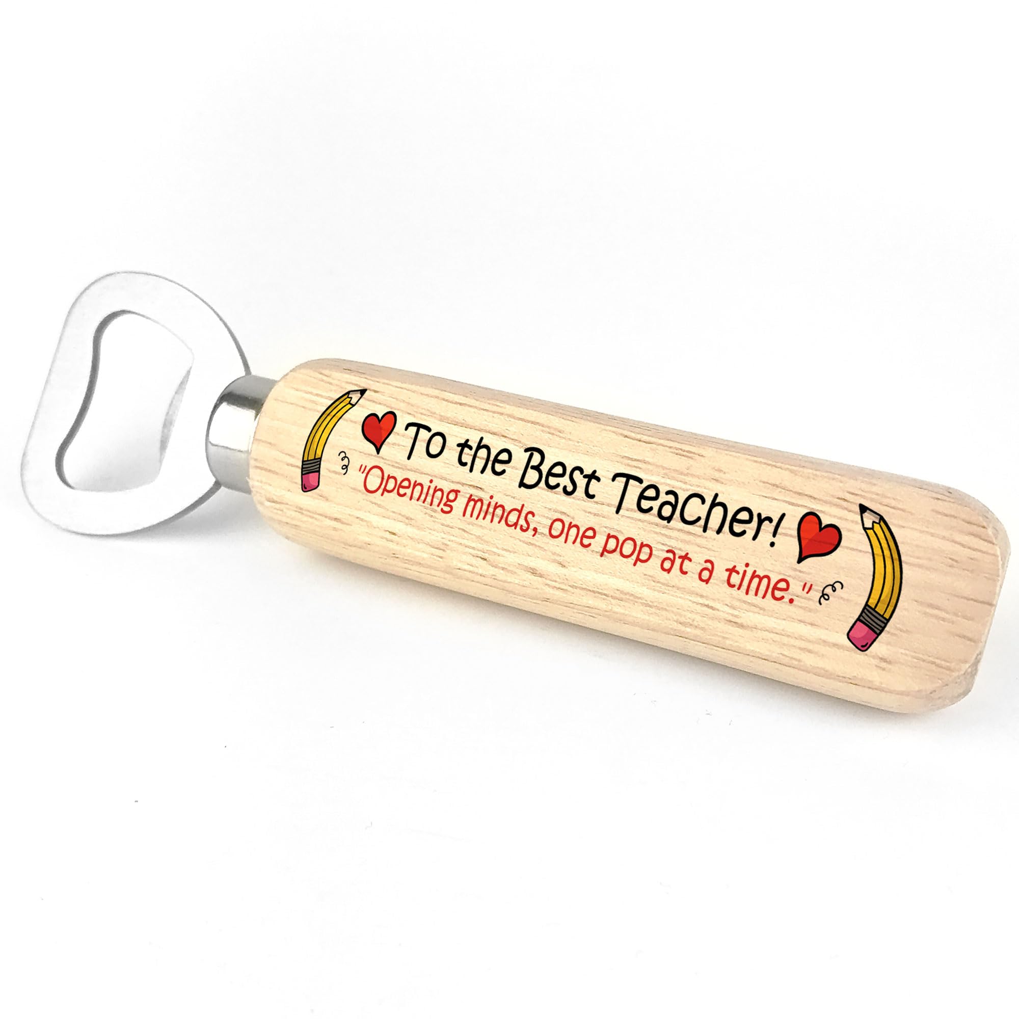 Red Ocean Best Teacher Bottle Opener - Thank You Gift for Teacher - Nursery Teacher - End of Term Gifts - Leaving School Present - Teacher Appreciation Gifts from Student