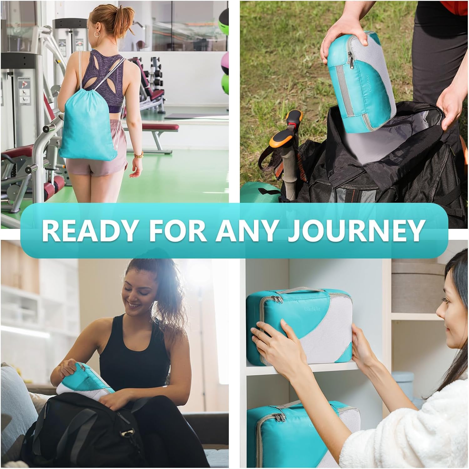 OlarHike Packing Cubes for Travel,8 Set,Turquoise - Image 7