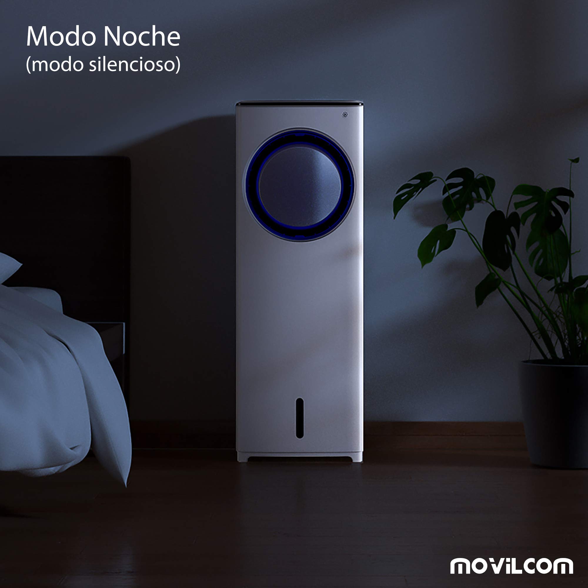 MovilCom® Climatizzatore Estivo Condizionatore Evaporativo 3 in 1 Raffreddatore Umidificatore Ventilatore Aria Raffreddato Purizzato con Telecomando 4L di Capacità