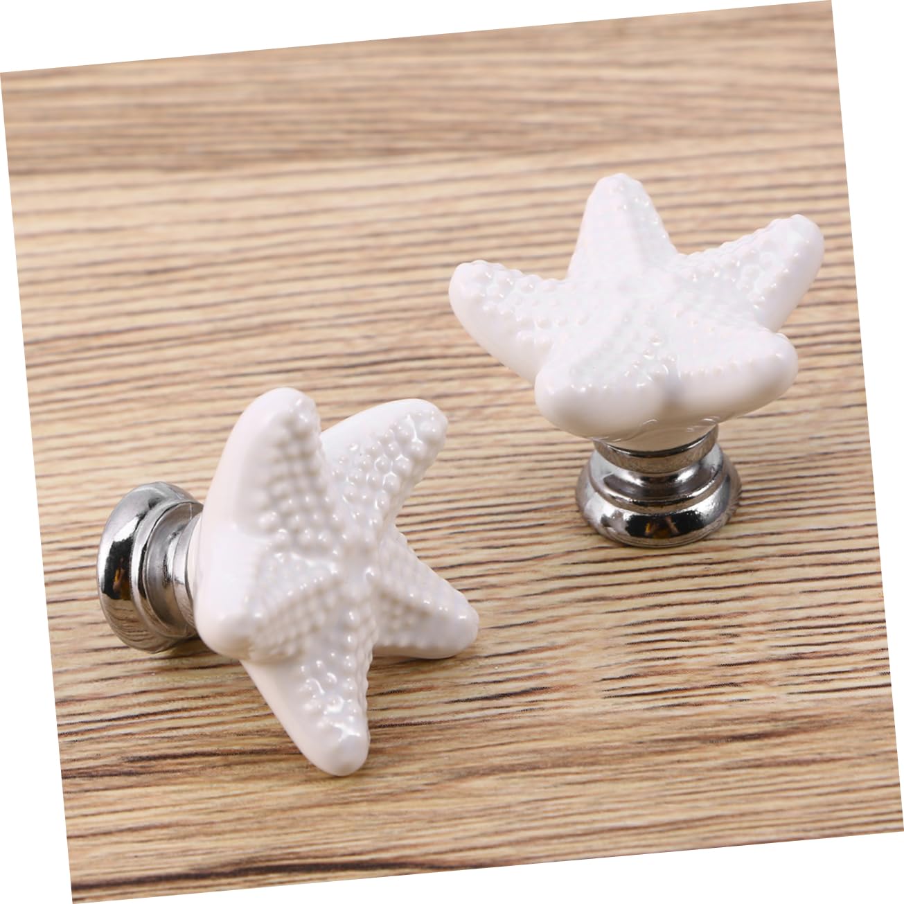 jojofuny 12 Pz Pomello a Stella Manico in Cristallo Pomello Dell'armadio Pomelli Dei Cassetti Manopole Nere Pomoli Per Armadi e Cassetti Bianca Bambino Ceramica Maniglia