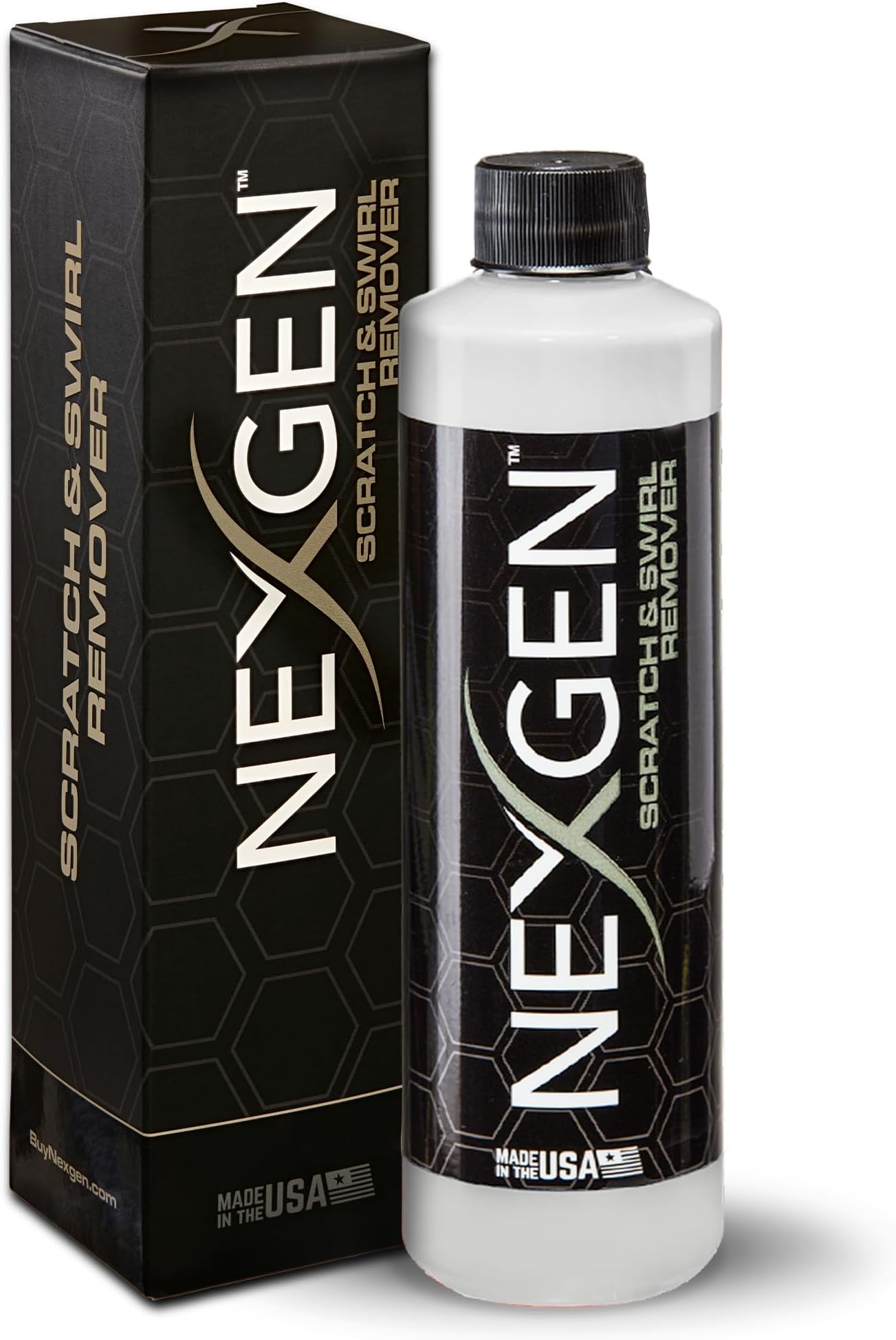 Nexgen Scratch & Swirl Remover (8oz) - Restore Shine & Depth to Your Vehicle’s Surface - Fast Acting Ceramic Coating - On-The-Go Car Detailing - Car Cleaning Supplies - Safe on All Paints & Colors
