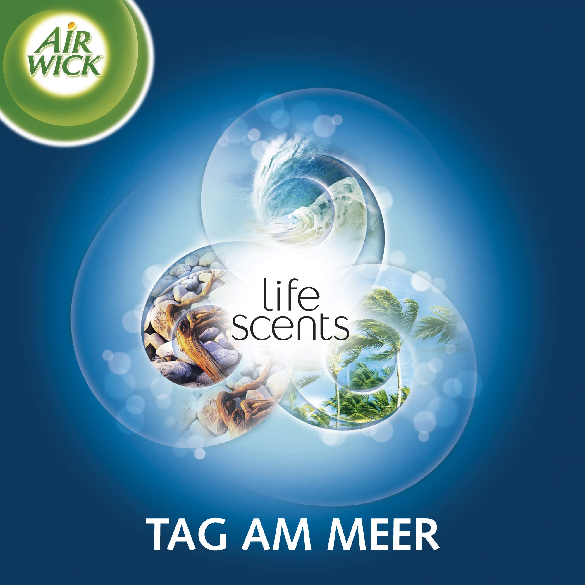 Air Wick Freshmatic Max Raumspray – Nachfüller für den Air Wick Freshmatic Max – Duft: Tag am Meer – 6 x 250 ml Nachfüller Raumduft und Lufterfrischer