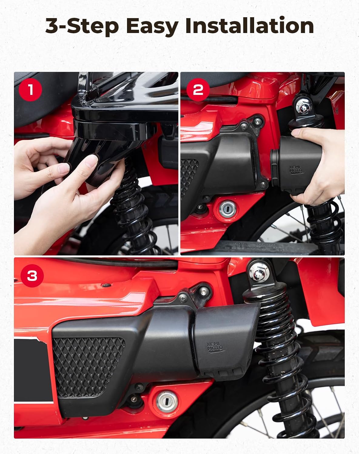 KEMIMOTO Center Bag and Air Filter Cover