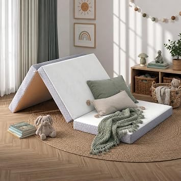 AFI, CoolSoft Twin 6 Inch Memory Foam Folding Mattress with Soft Knit Cover