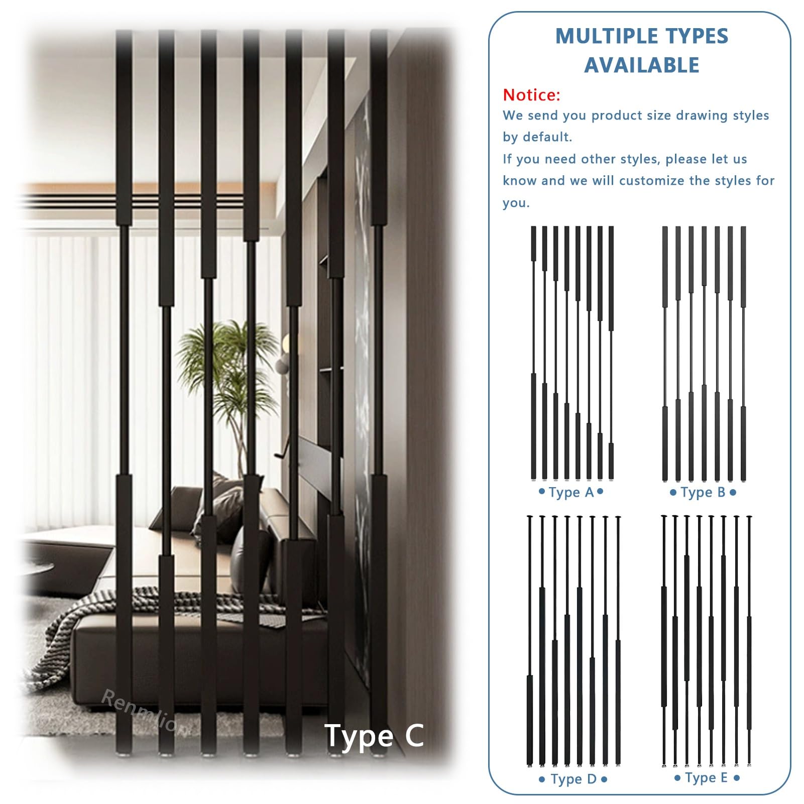 Mamparas divisorias de pared separadores de ambientes, separadores de privacidad independientes/de columna, columna decorativa para recibidor, separador de espacios versátil.(10pcs,300cm/118in/9.8ft)