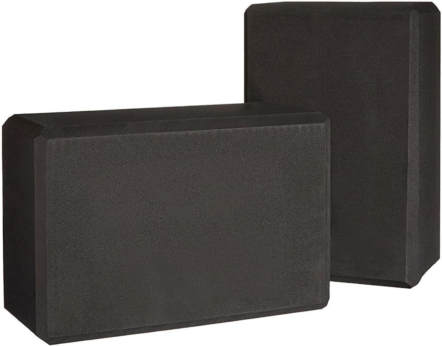 Generic Foam Yoga Blocks (Set of 2), Black,4 x9 x 6 Inches with long-lasting performance