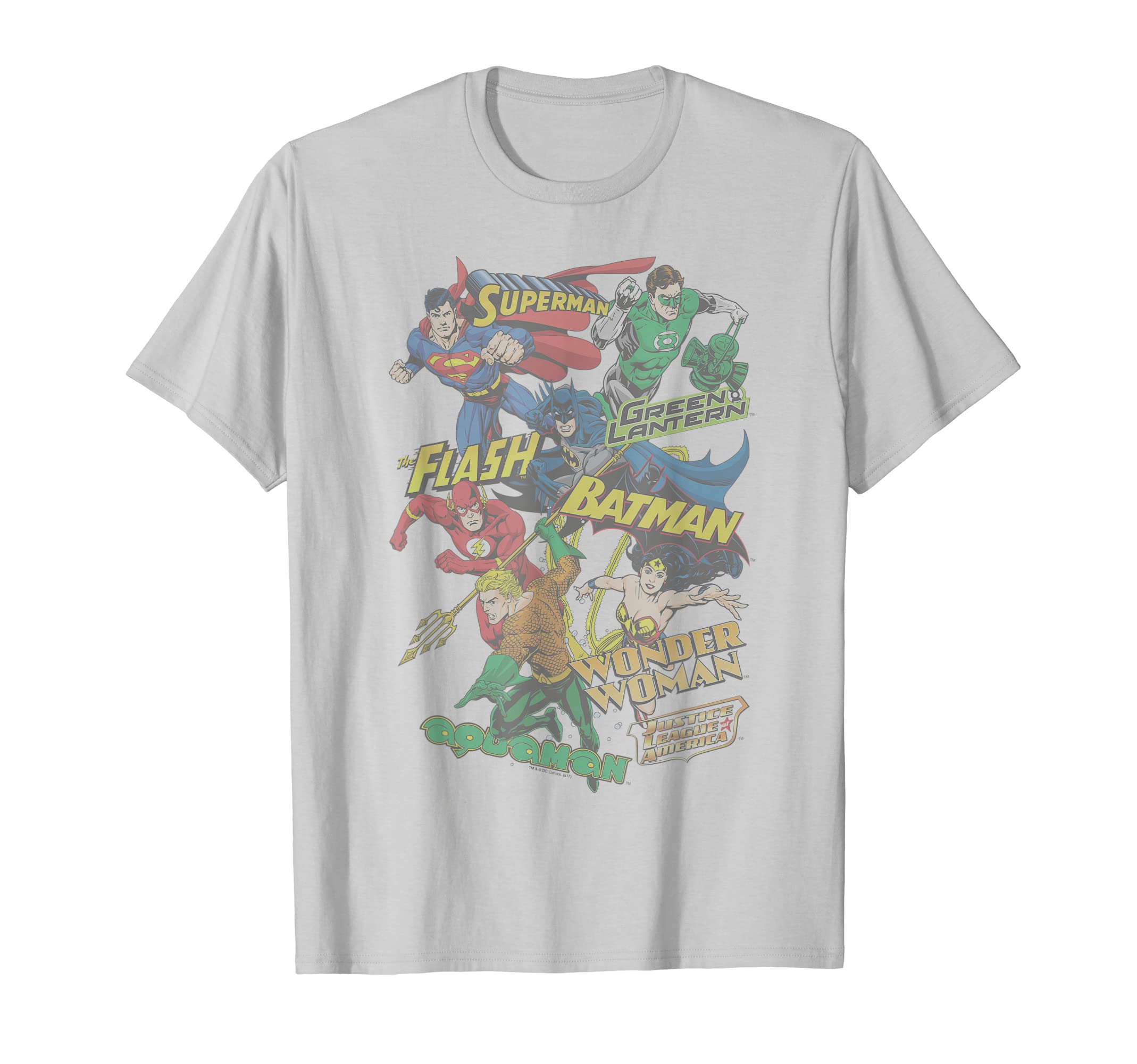 DC ComicsJustice League Justice Collage T-ShirtOEKO-TEX STANDARD 100