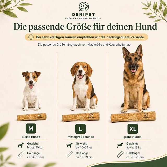 Foto 2 de 8 de Denipet - Hueso masticable de madera de café para perros grandes a partir