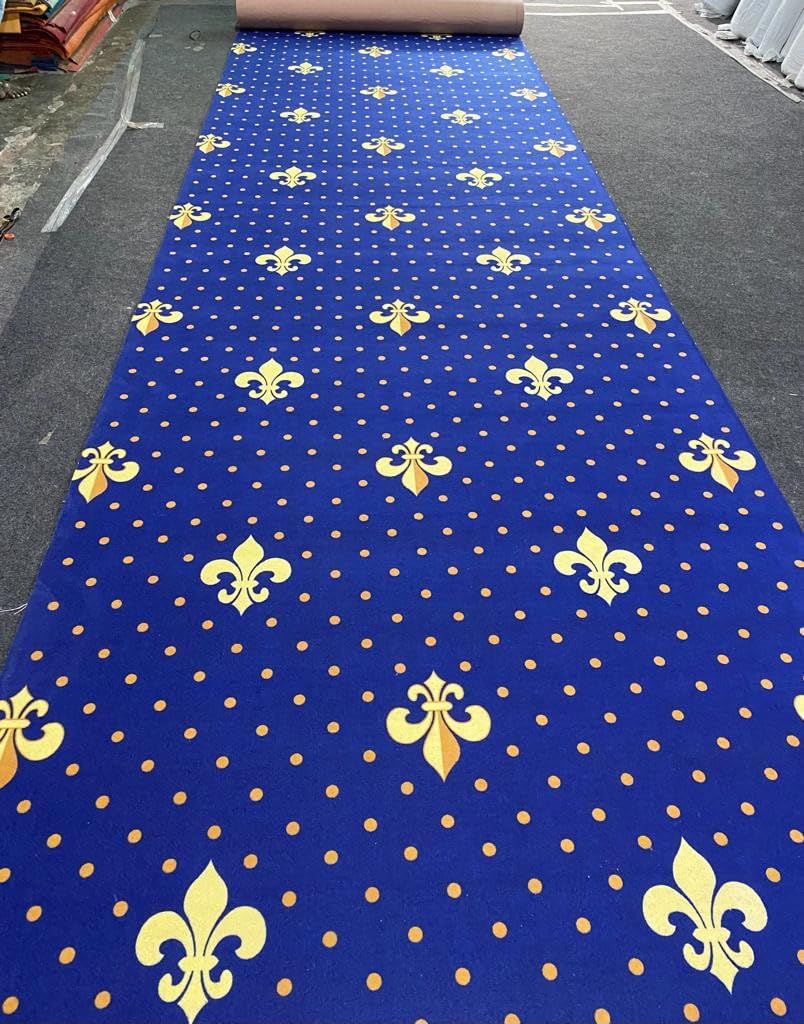 Weavon Floor Mat Carpet for Party Hall Events Marriage Function,Event,Kitchen,Living Room,School Function Decoration Floor Runner&Awards Night Party(Size-2x15feet),Color-‎Multi 8