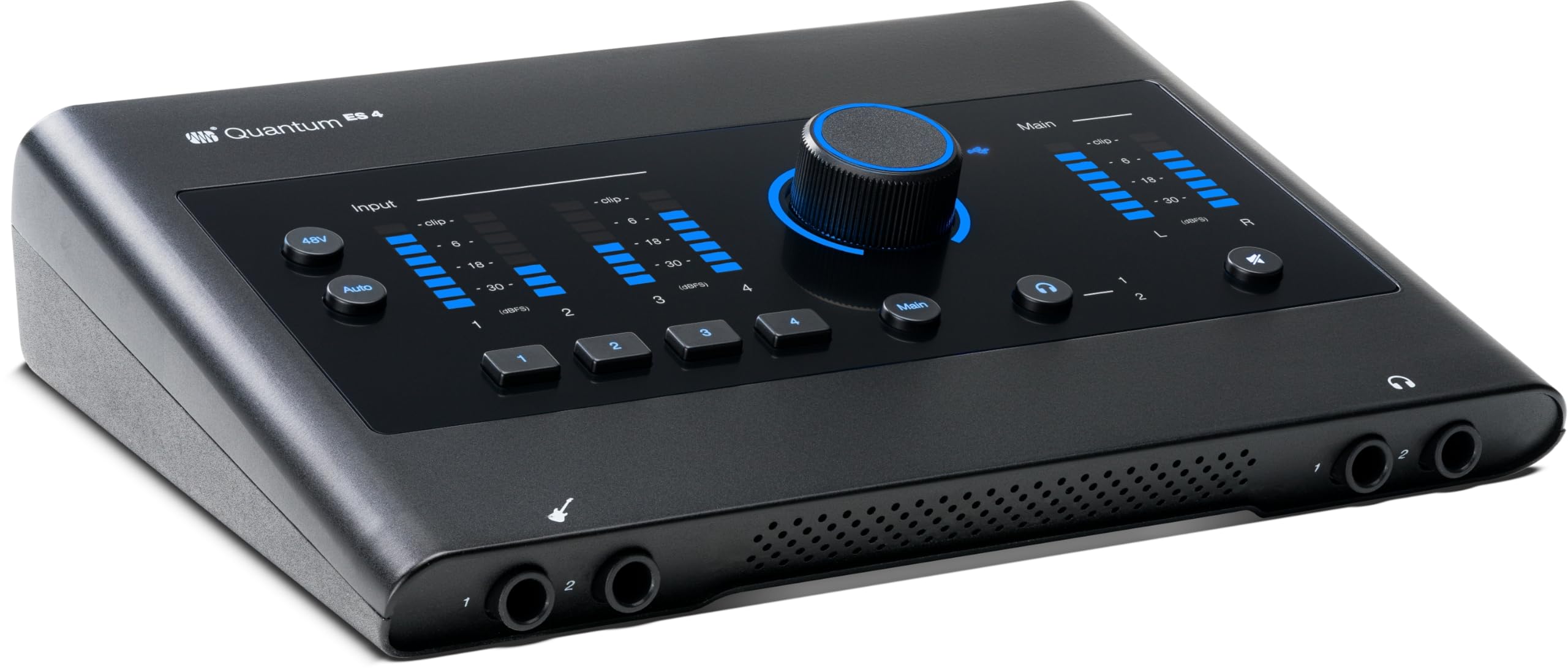 PreSonus Quantum ES 4 – Interfaccia Audio USB-C, Registrazione, Studio, DAW, Qualità Sonora Professionale, Senza Latenza, Compatta, Ideale per Produzione Musicale e Streaming (2x2, 24-bit / 192 kHz)