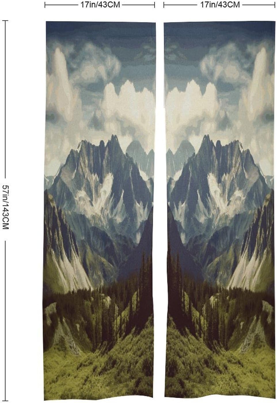 Mountains Scenery Door Curtain Printed Doorway Noren Japanese Style Doorway Room Divider Curtains for Privacy Partition Divider Kitchen Home Decorations Wall Hanging