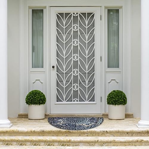 Miniatura 6 de ANDSTAR Tapete medio redondo de 18 x 30 pulgadas, antideslizante, de goma duradera, de perfil bajo, resistente, fácil de limpiar, decoración de