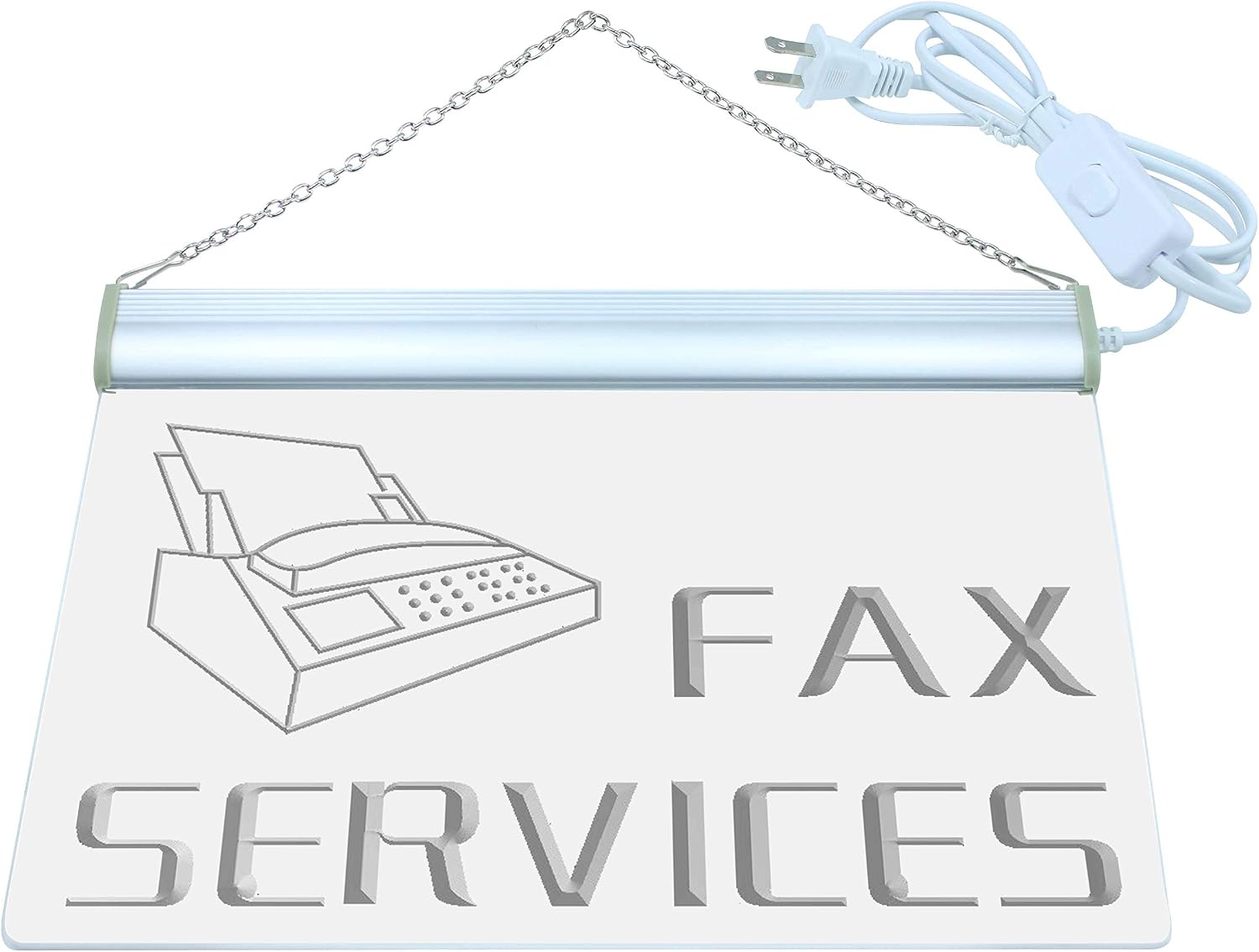 ADVPRO Open Fax Services Shop Ads Ad LED Sign Night Light i149-b(c)