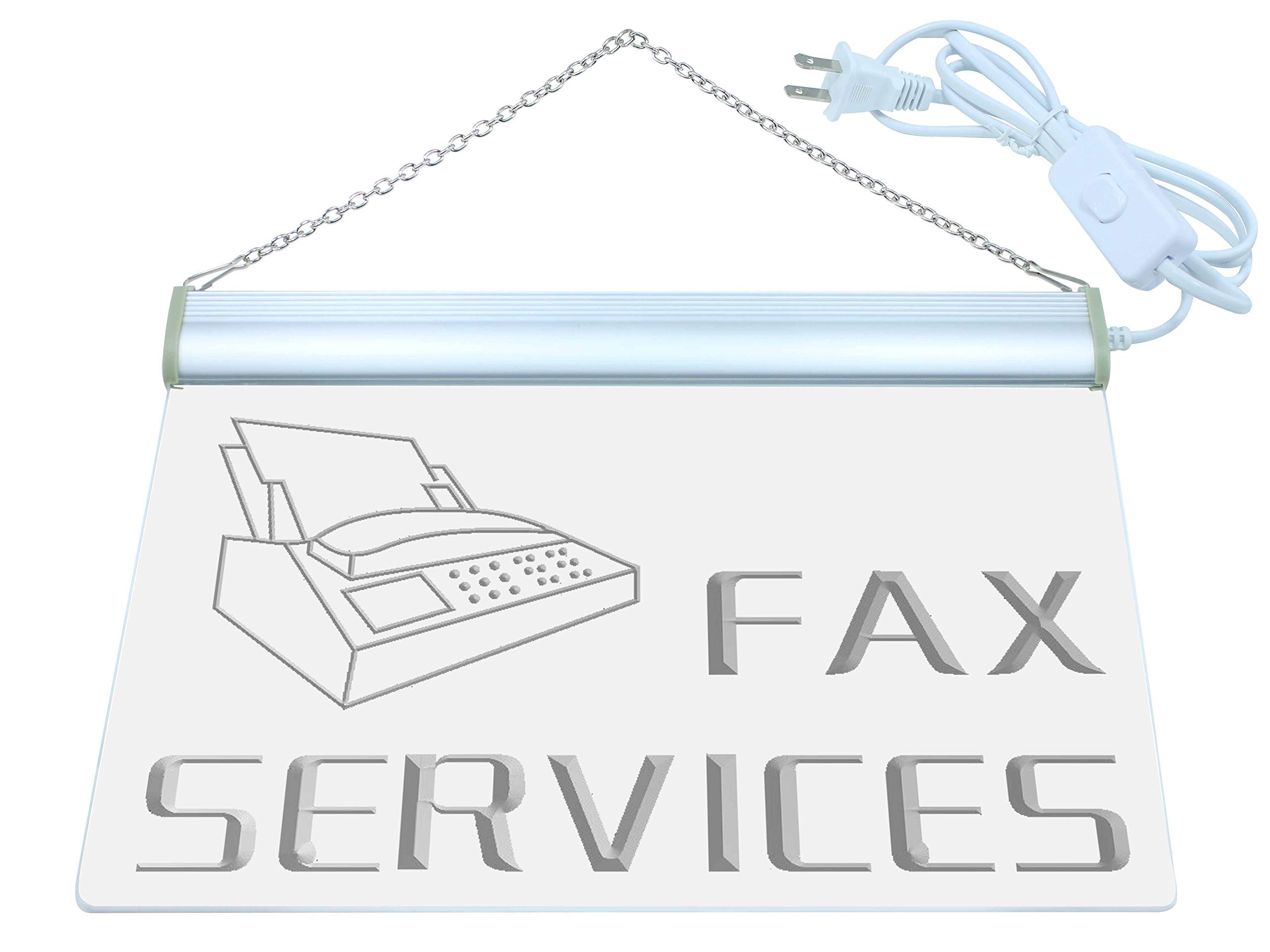 ADVPRO Open Fax Services Shop Ads Ad LED Neon Sign Red 12 x 8.5 Inches st4s32-i149-r