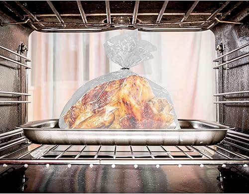 Miniatura 2 de 15 bolsas grandes para horno de pavo para cocinar, asar carne, seguras para pescado, verduras, 20 x 24 pulgadas (1 unidad)