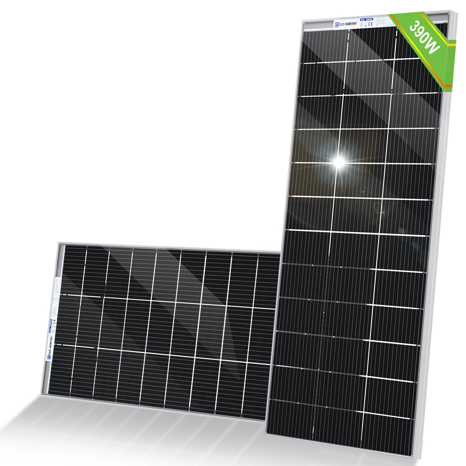 ECO-WORTHY 390W (2×195W) Bifazial
