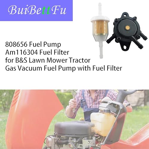 Miniatura 7 de 808656 691034 Bomba de combustible para cortacésped B&S Tractor Bomba de combustible de vacío de gas con filtro de combustible para Honda Yamaha
