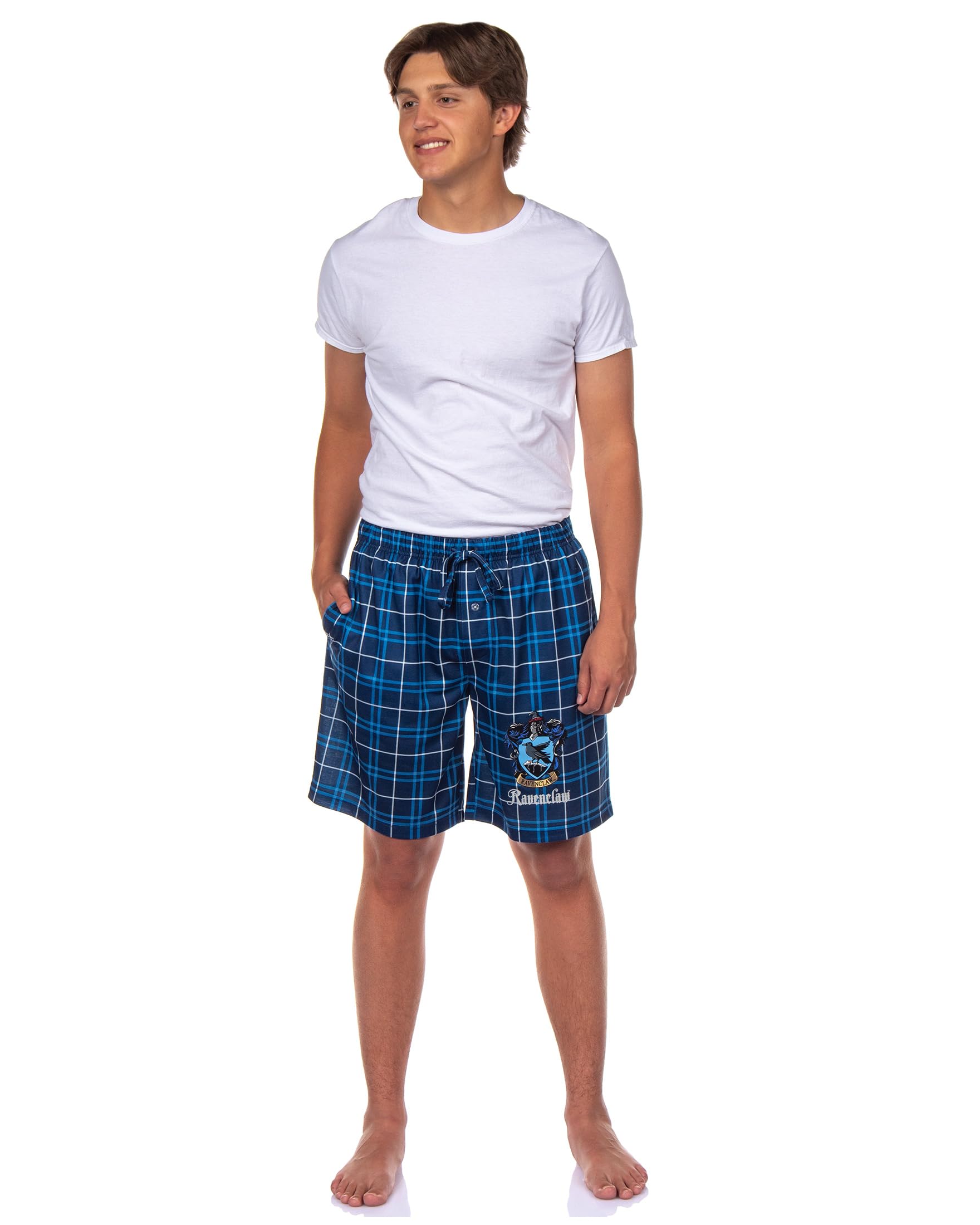 Harry Potter - Pijama para hombre con escudo de la casa a cuadros