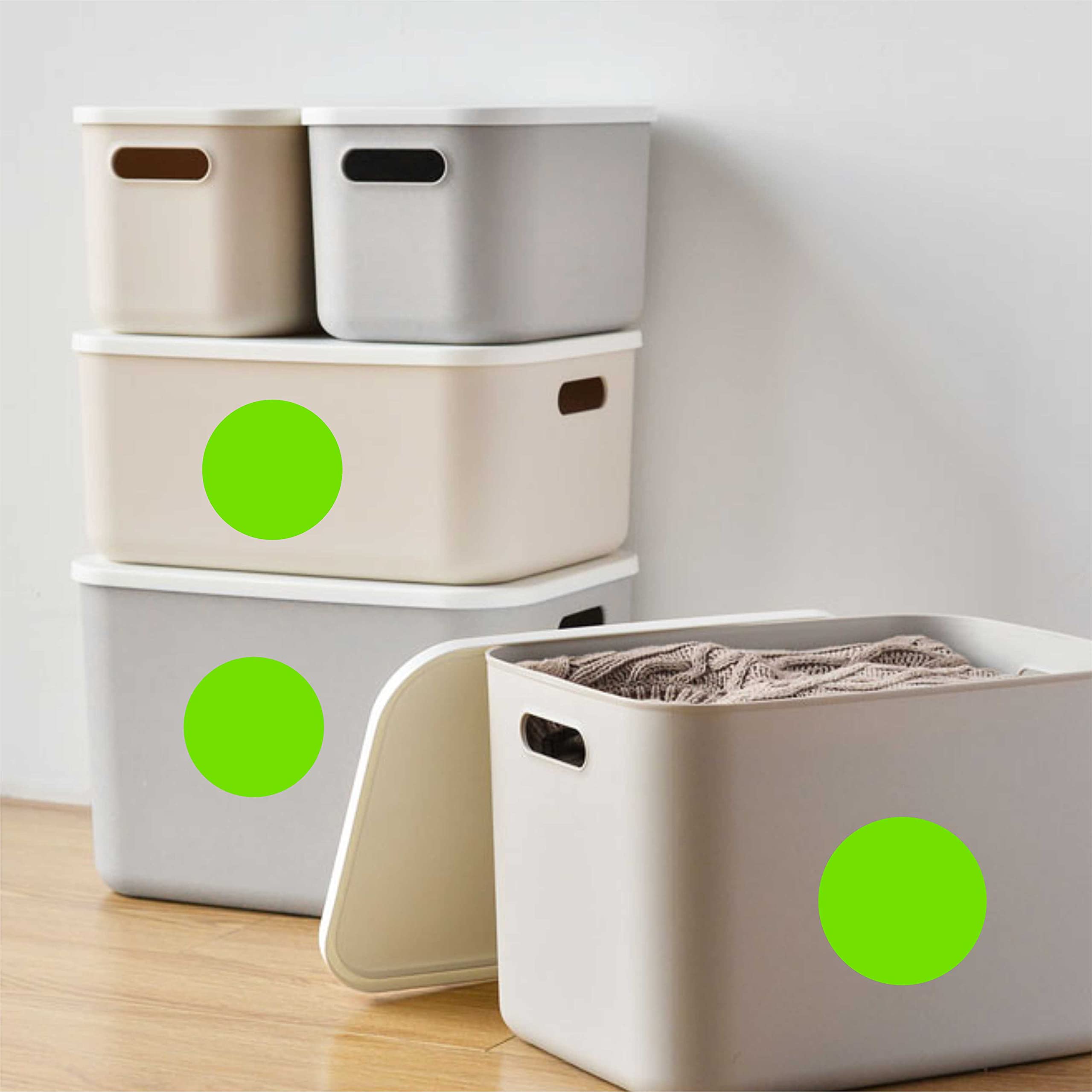 PARLAIM Rollo de 500 pegatinas circulares de 5 cm de diámetro para inventario, garaje, venta, oficina, escuela