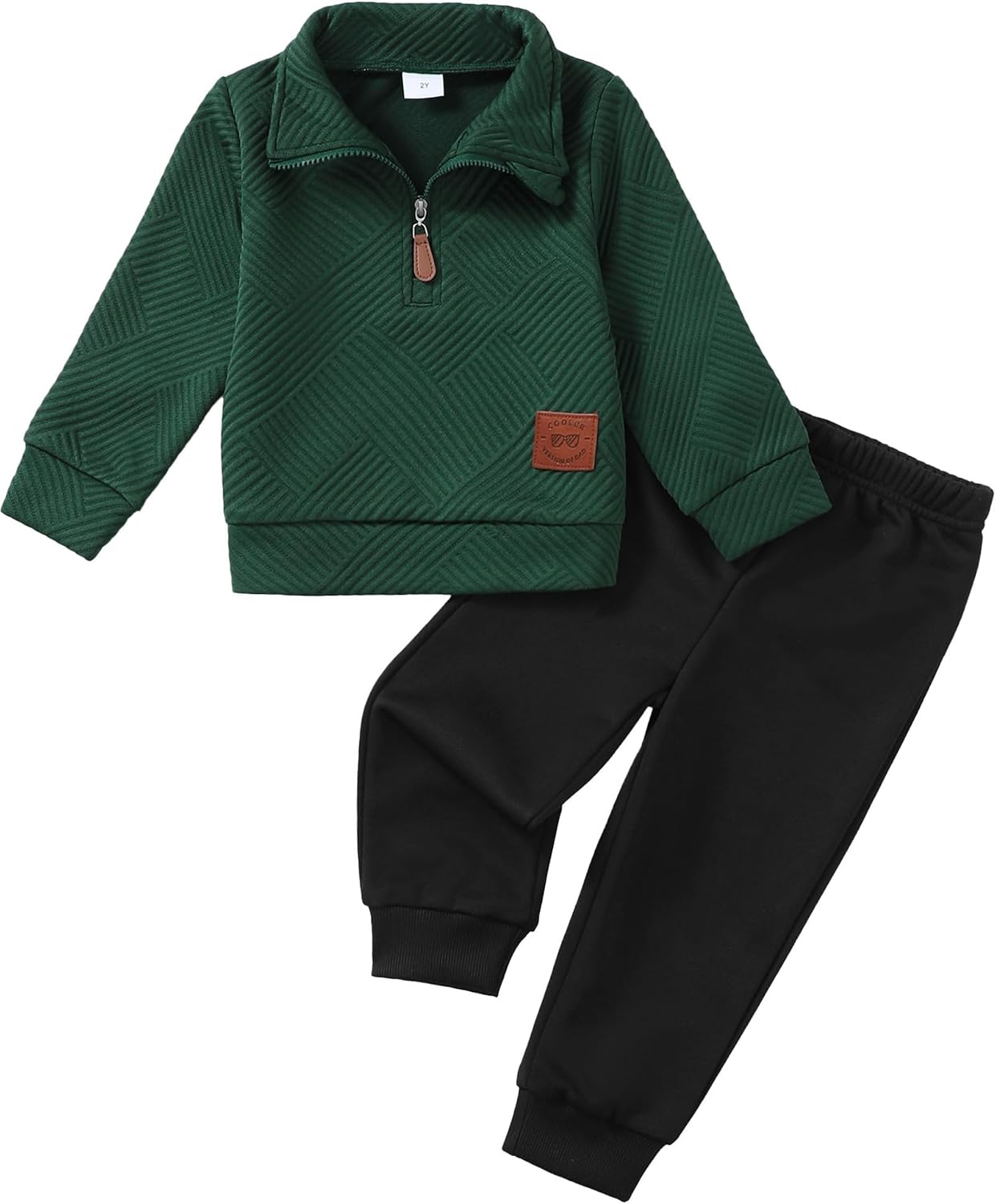 Rosibel Toddler Boy Clothes 2 Piece Boys Fall Winter Sweatsuit Set 2-8T