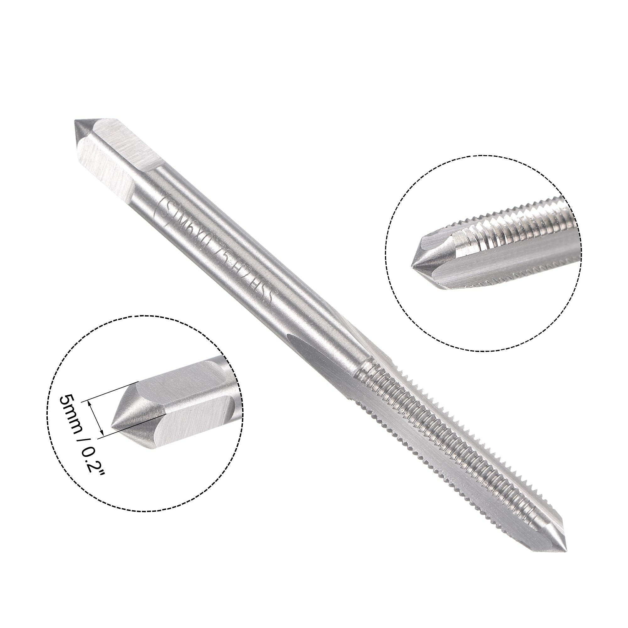 TA-VIGOR M6 x 0.75mm Metric Tap and Die Set, Machine Thread Screw Tap with Round Threading Die - Image 3