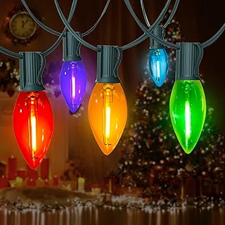 C9 Multicolor Outdoor Christmas String Lights