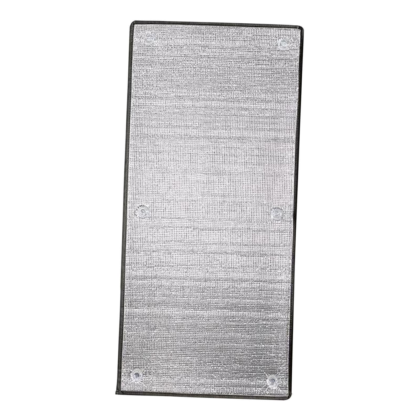 CYDZSRA Reusable Blackout Window Film Provides Reliable Sun Blocking Capabilities While Keeping Rooms Cool in Summer Months and Warm in Winter Aluminum Foil Insulation Film Glass, Sliver, 30x100cm