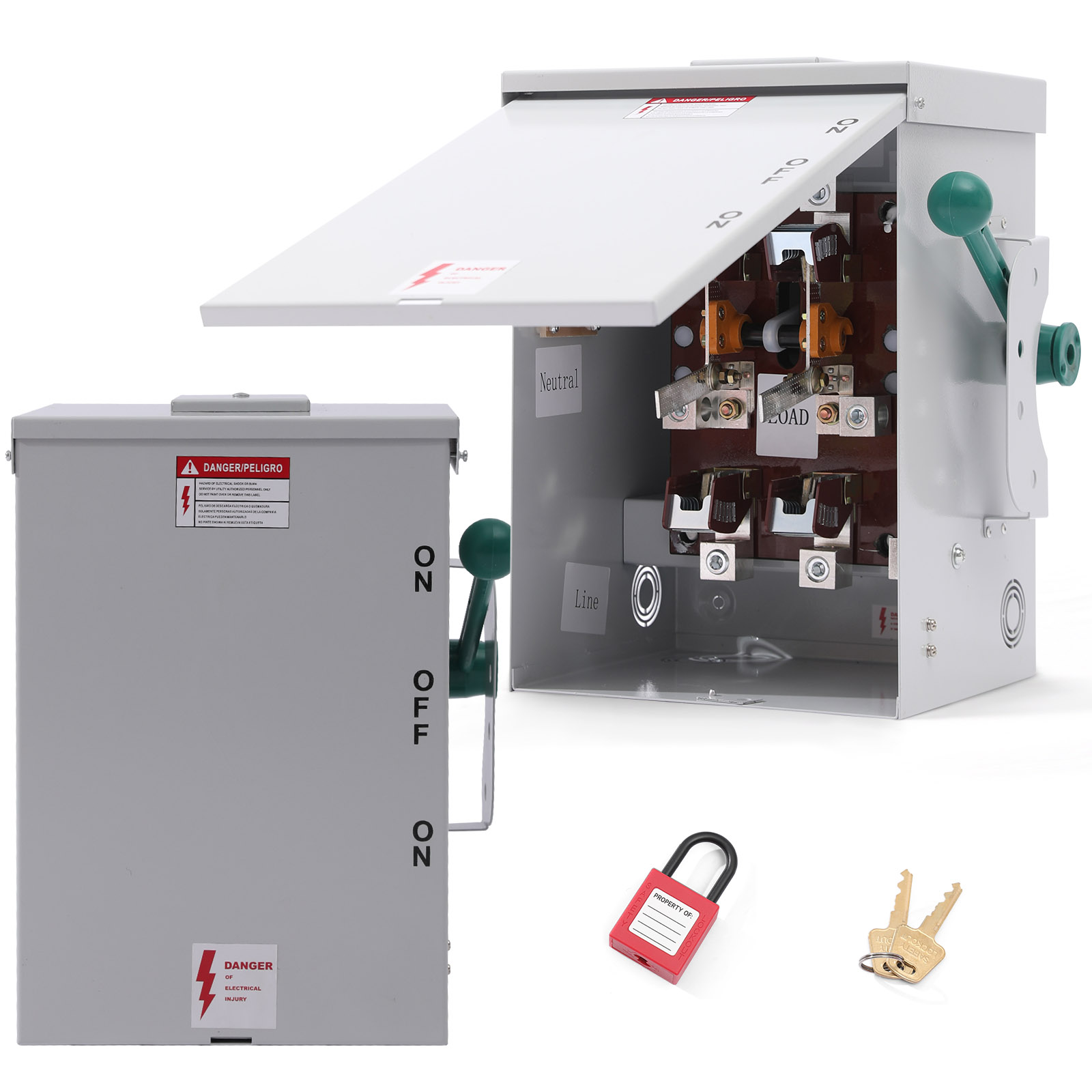 MXLTYMX 200 Amp Generator Transfer Switch, 120/240-Volt Manual