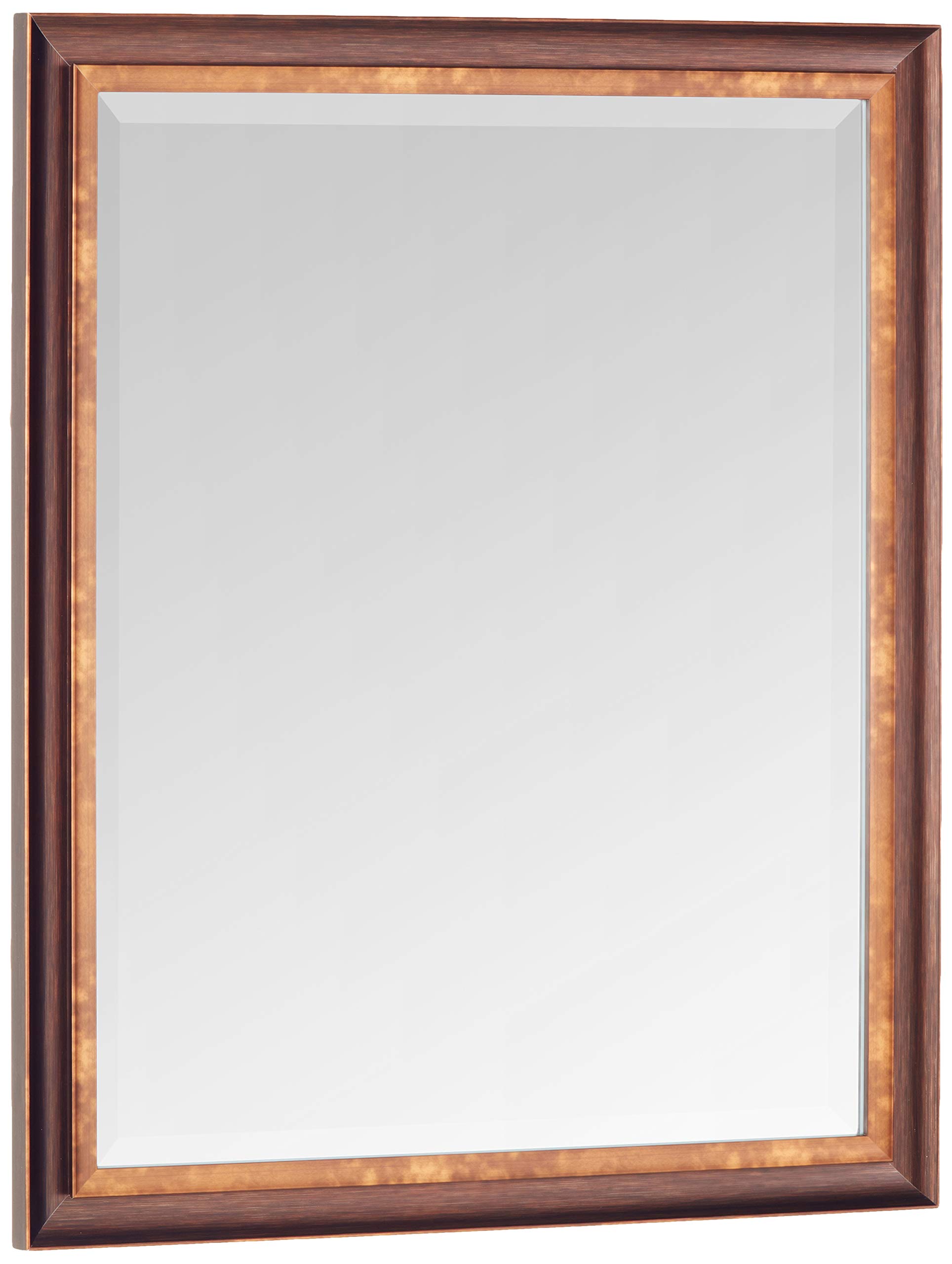 Head WestBronze & Copper Oil-Rubbed Framed Wall Mirror - 26" x 32"