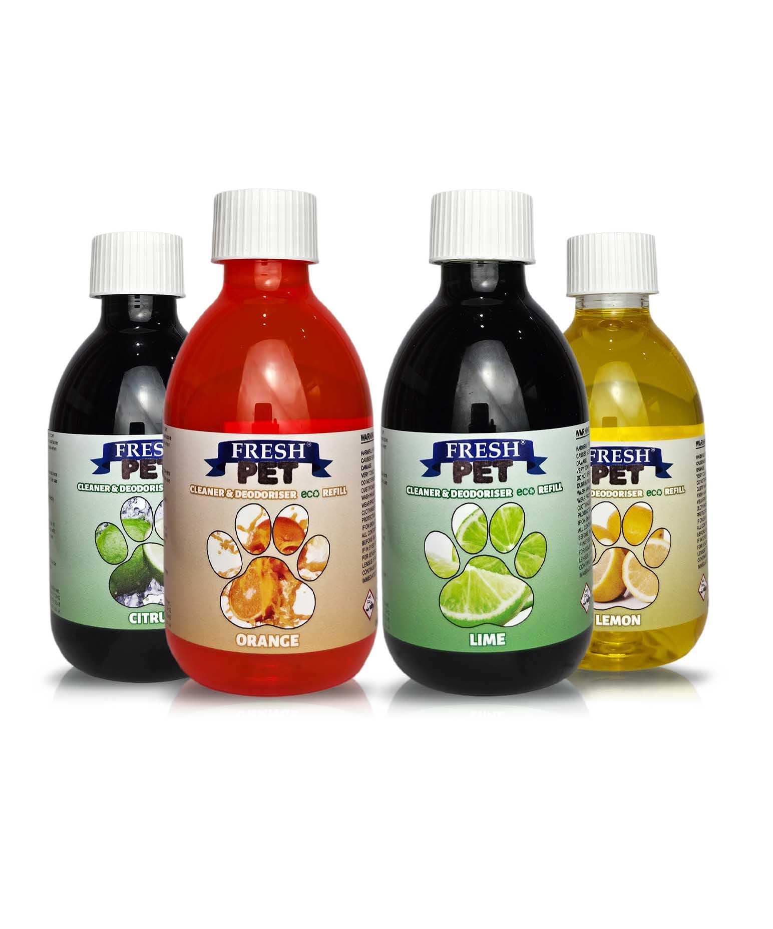 Trade Chemicals Fresh Pet Disinfectant Eco Refill To Make 4 X 5L (Citrus Pack)