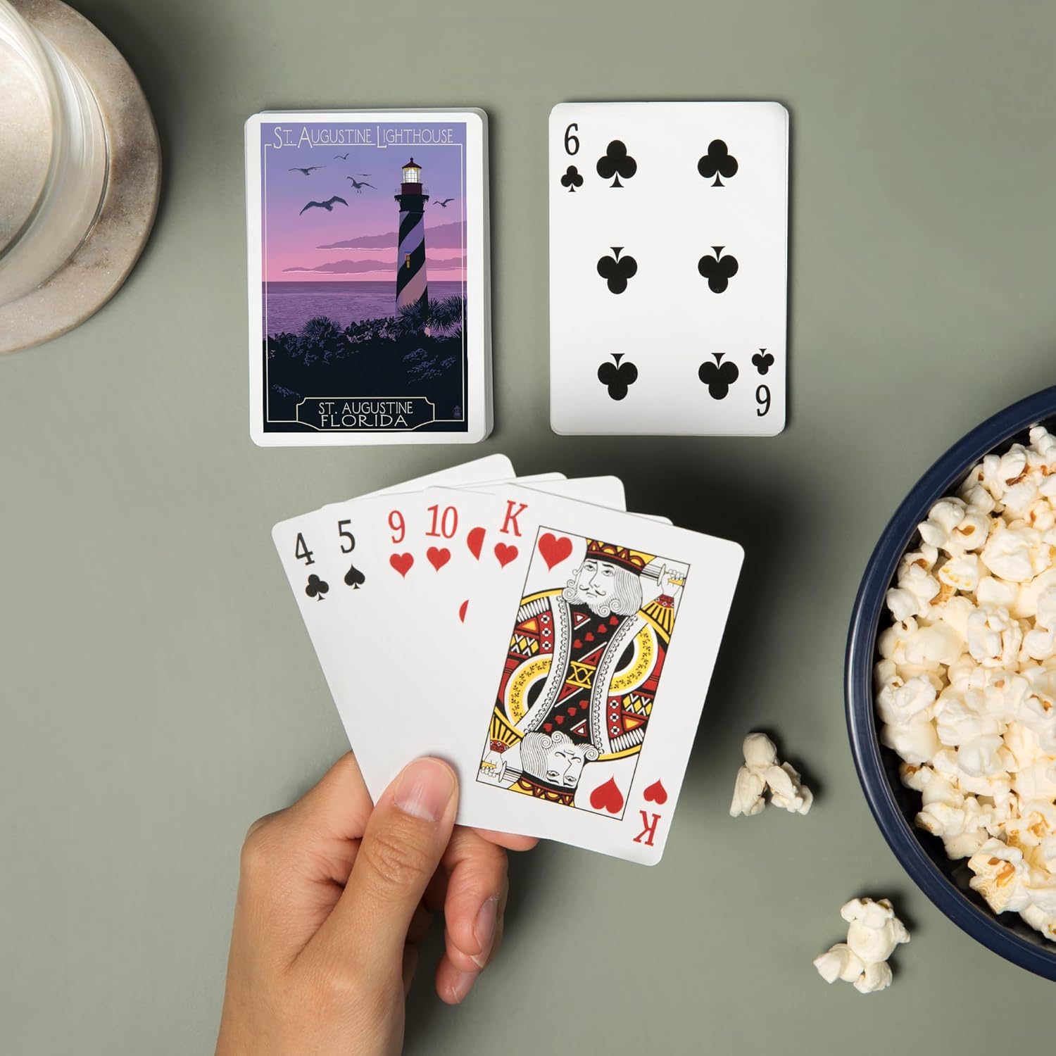 Lantern Press St. Augustine, Florida, Lighthouse, 52 Playing Cards for Adults, Poker Size Card Deck