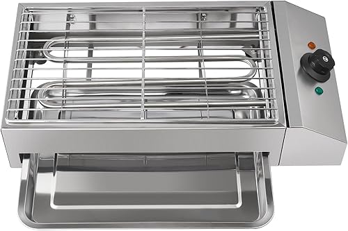 Miniatura 6 de Parrilla eléctrica de 110 V, 1800 W, parrilla eléctrica de acero inoxidable para interiores, parrilla de fiesta, parrilla eléctrica de barbacoa