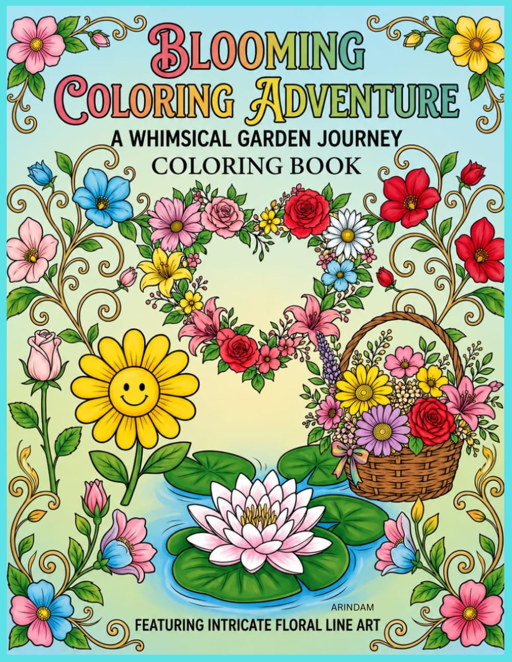 Blooming Coloring Adventure: A Whimsical Garden Journey