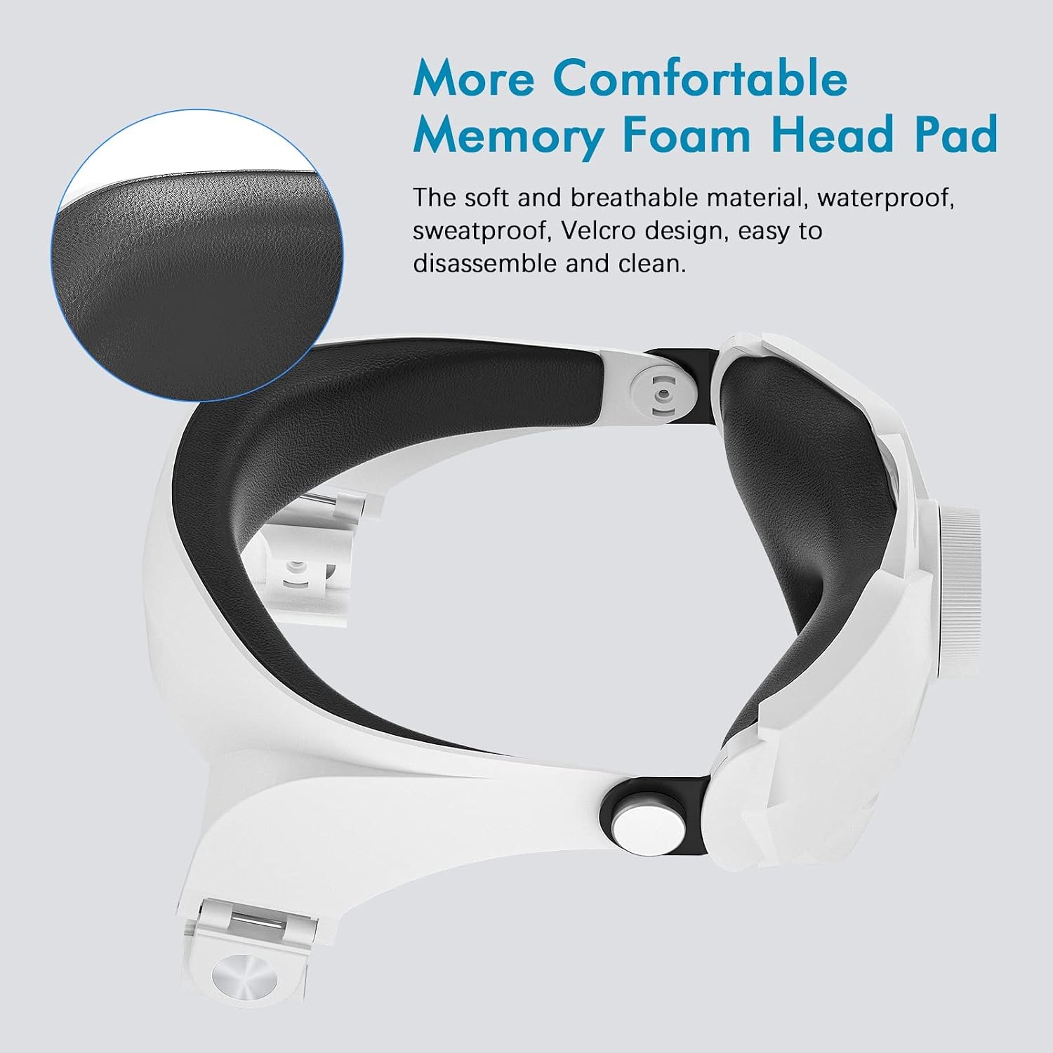 Head Strap for Oculus Quest 2, Adjustable Replacement Elite Strap for Quest 2, Exclusively Designed Big Head Pad, Enhance Head Balance and Reduce Face Pressure - Halo Strap for Oculus Quest 2