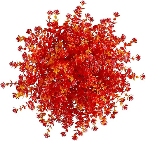 Miniatura 2 de HAPLIA Happylife - 6 paquetes de flores artificiales, vegetación artificial falsa, resistente a los rayos UV, no se decolora, plantas de plástico