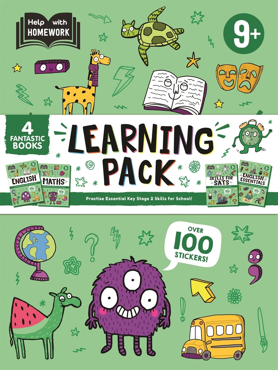 HWH 9+ Learning Pack (4 workbooks to practise essential Key Stage 2 Skills)