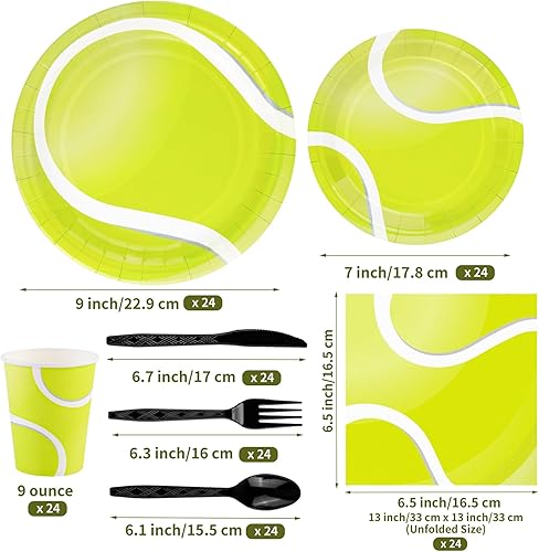 Miniatura 2 de durony 169 piezas de suministros de fiesta de golf incluyen 48 platos de postre de golf, 24 tazas de papel de golf, césped verde, mantel de