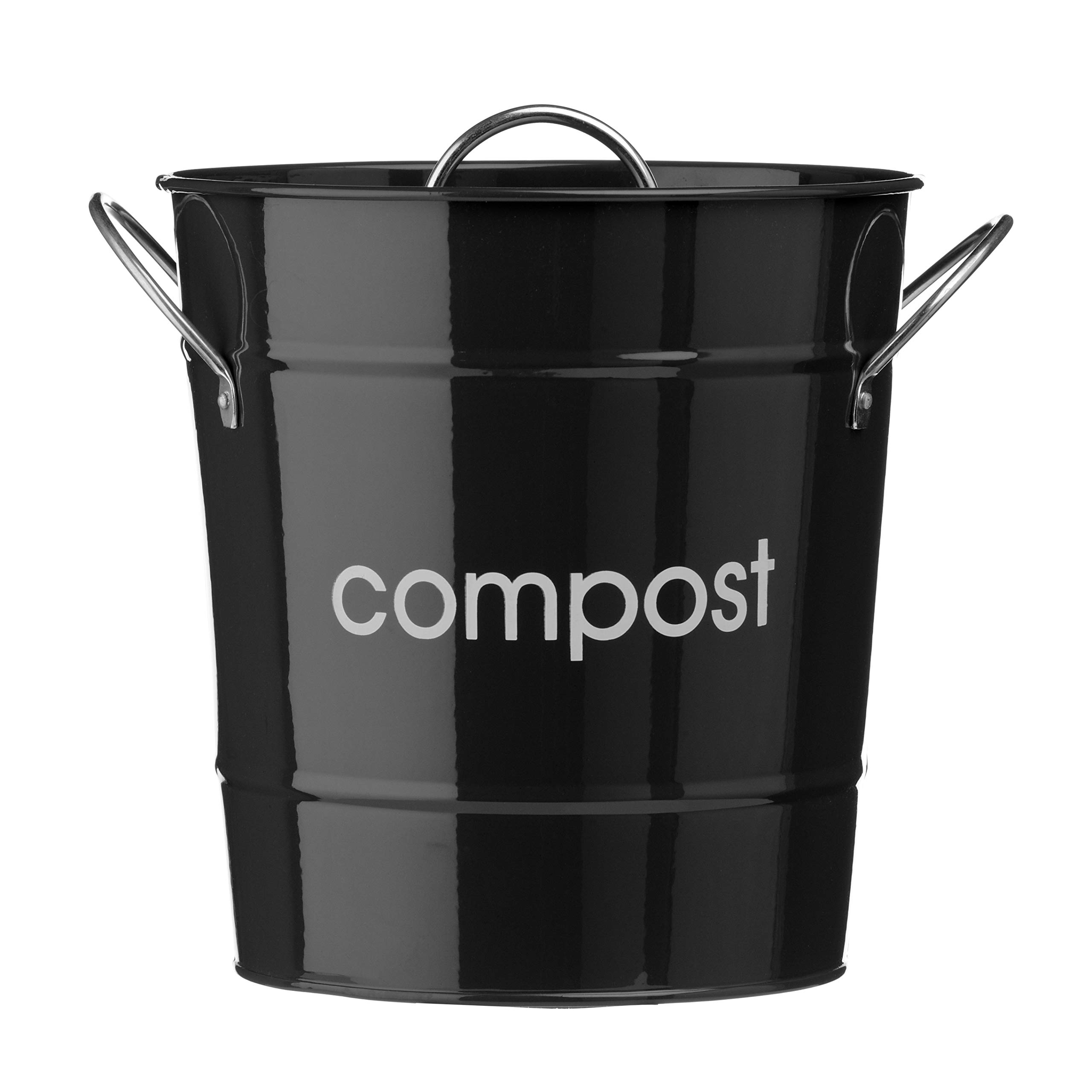 Premier Housewares 0510014 Bac à Compost en Acier Galvanisé Noir