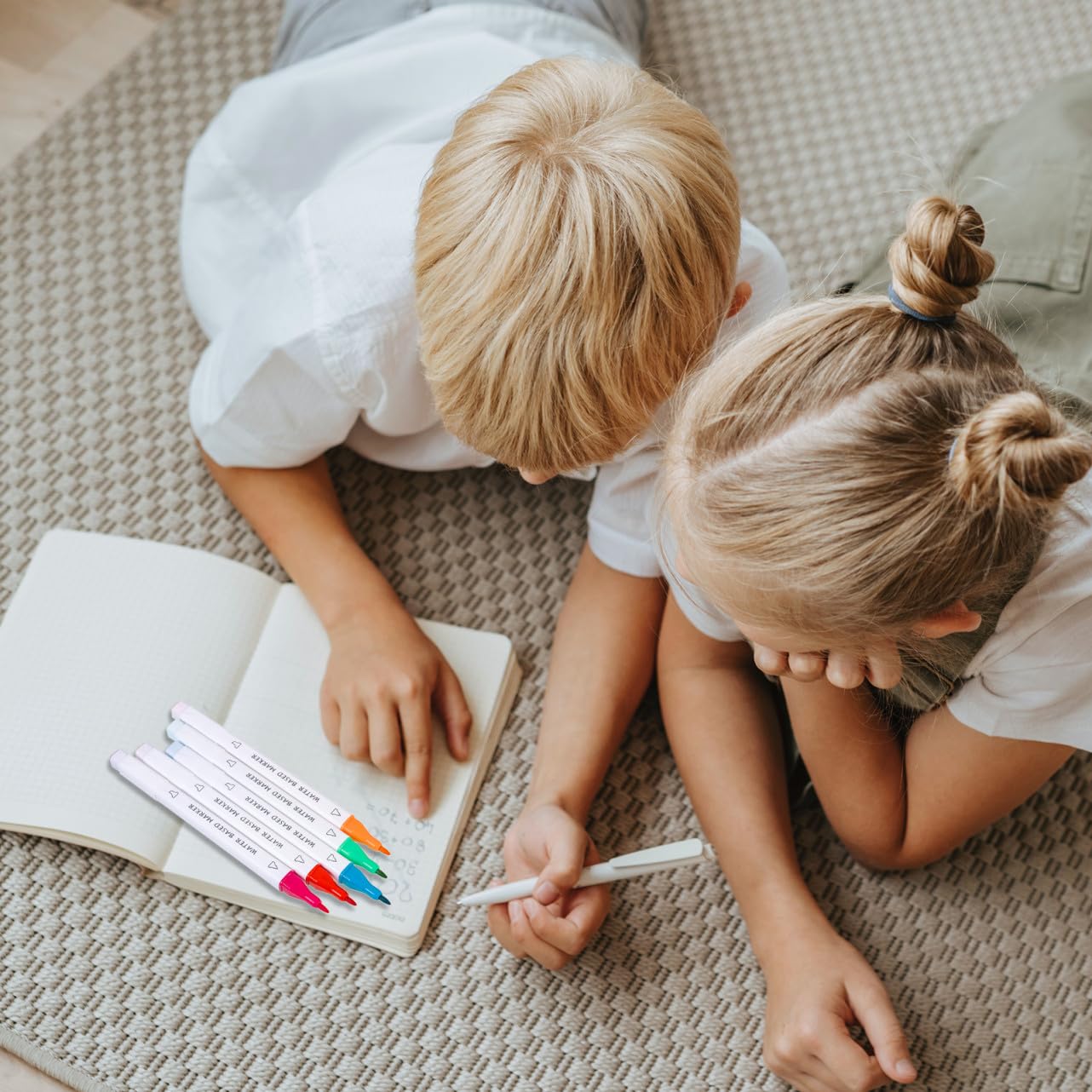 DOITOOL Doppelseitige Kunstmarker für Kinder und Büroarbeit, 48 Stück