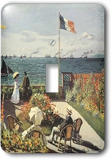 3dRose lsp_178837_1 Terrace At Sainte Adresse Vintage Monet Light Switch Cover